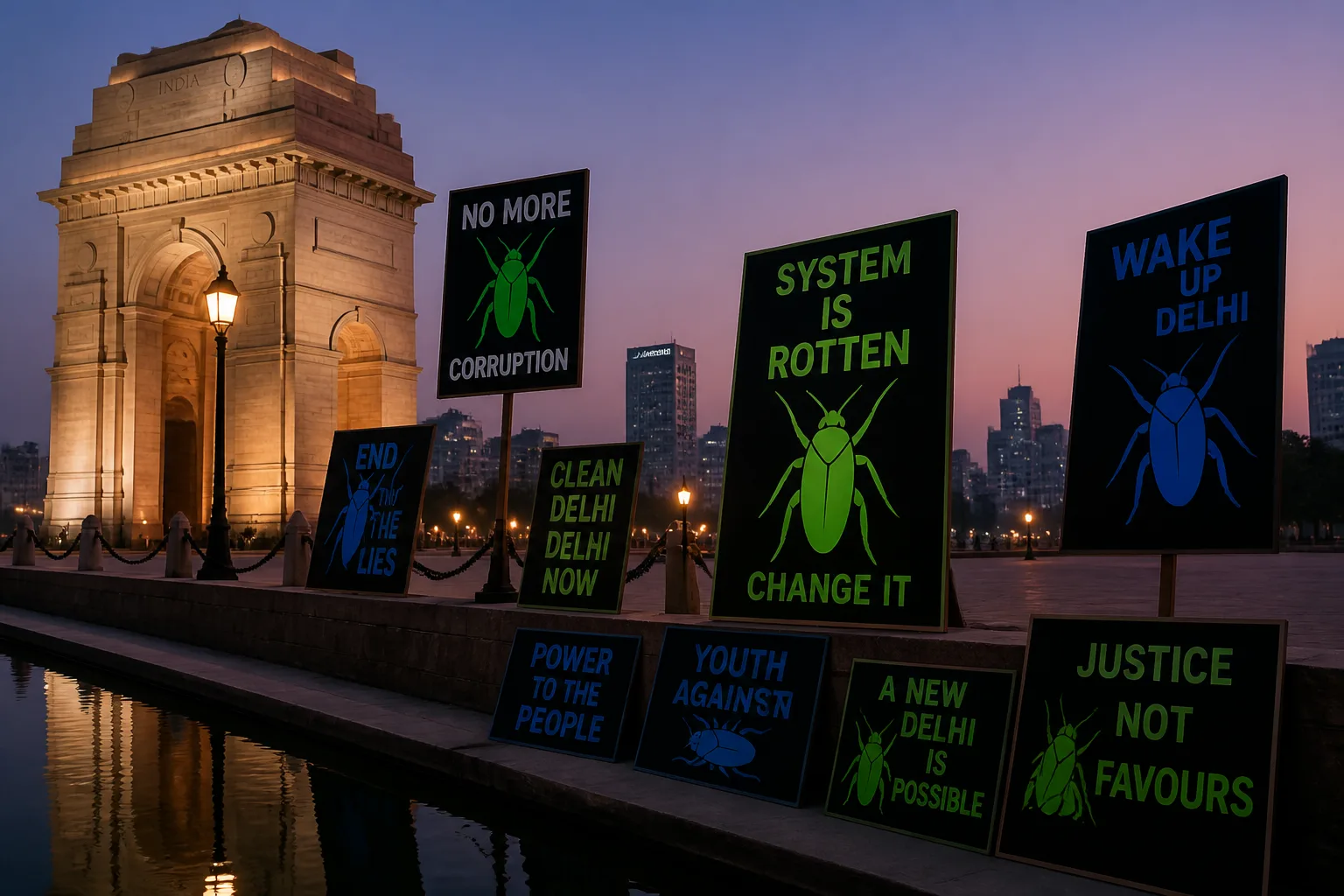 Youth Protest in Delhi: The Rise of the Cockroach Janata Party