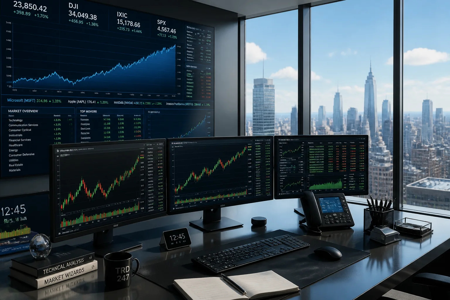 Stocks End Week on Gains as Amazon and Microsoft Drive Nasdaq, Dow, and S&P 500 Up