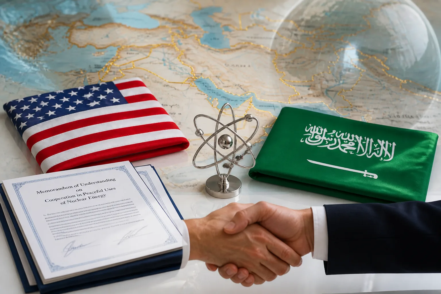 U.S. and Saudi Arabia Sign Nuclear Deal, Trump Adds Israel Recognition Condition