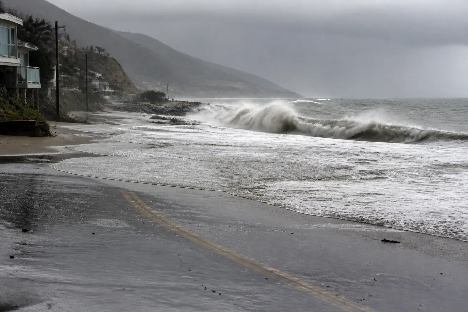 Hurricane Marie Brings Rain, High Surf, and Coastal Flooding to Los Angeles County